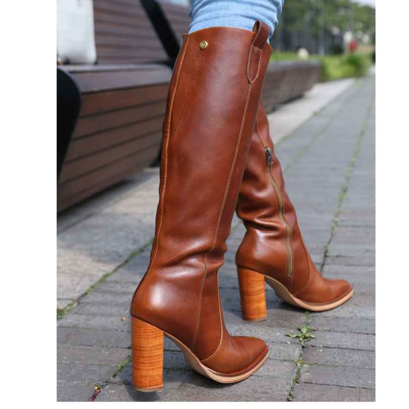 Bota en Cuero Alía Miel