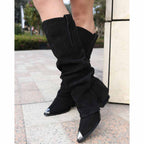 Bota en Cuero Any Negro