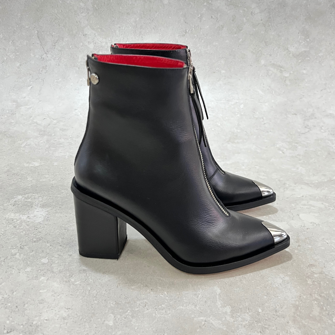 Botin en Cuero Lorenzo Negro