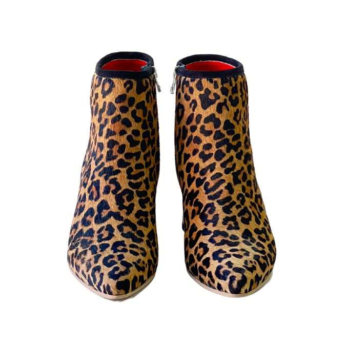 Botín en Cuero Ángel Animal Print