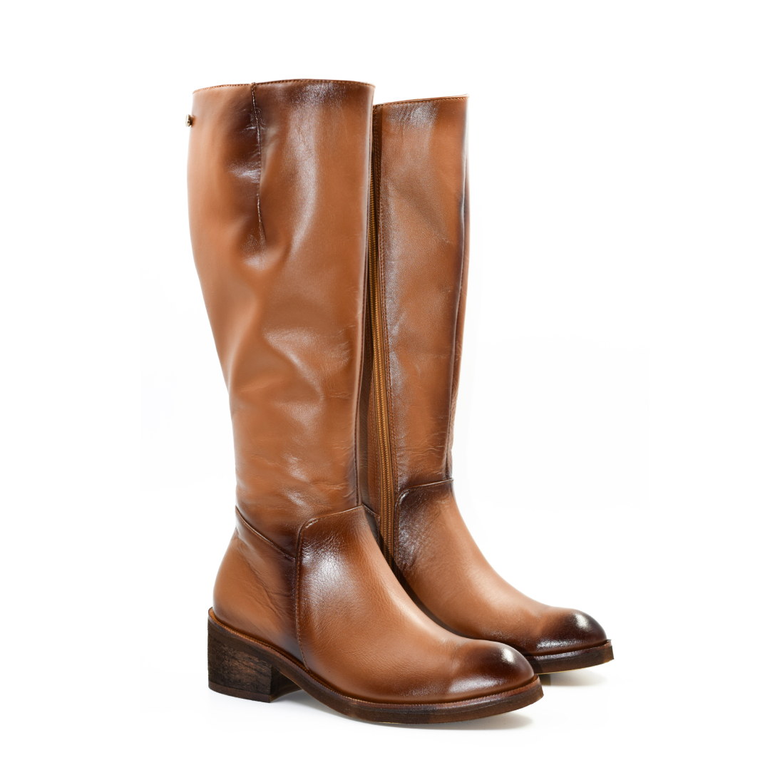 Bota en Cuero Maldonado Miel